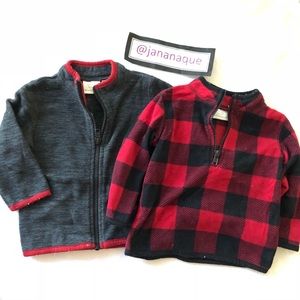 Lot of 2 Fleece Jacket winter for Baby 6m-9m